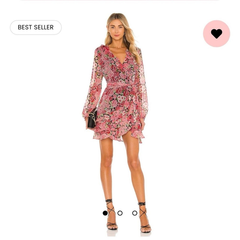 Revolve Bardot triple frill dress